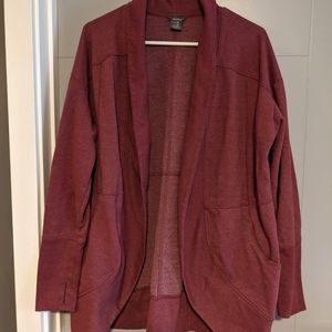 Eddie Bauer Camp Cardigan, red, women's XL